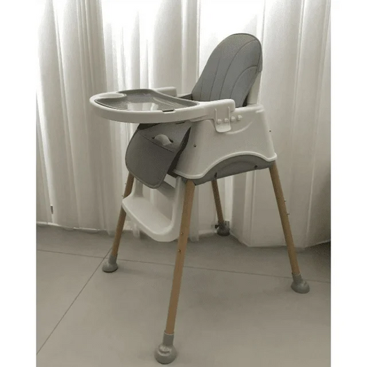 High Chair for Babies and Toddlers,Convertible Easy Clean Infant Highchair,Silla Modern Design para Comer De Bebe Gray