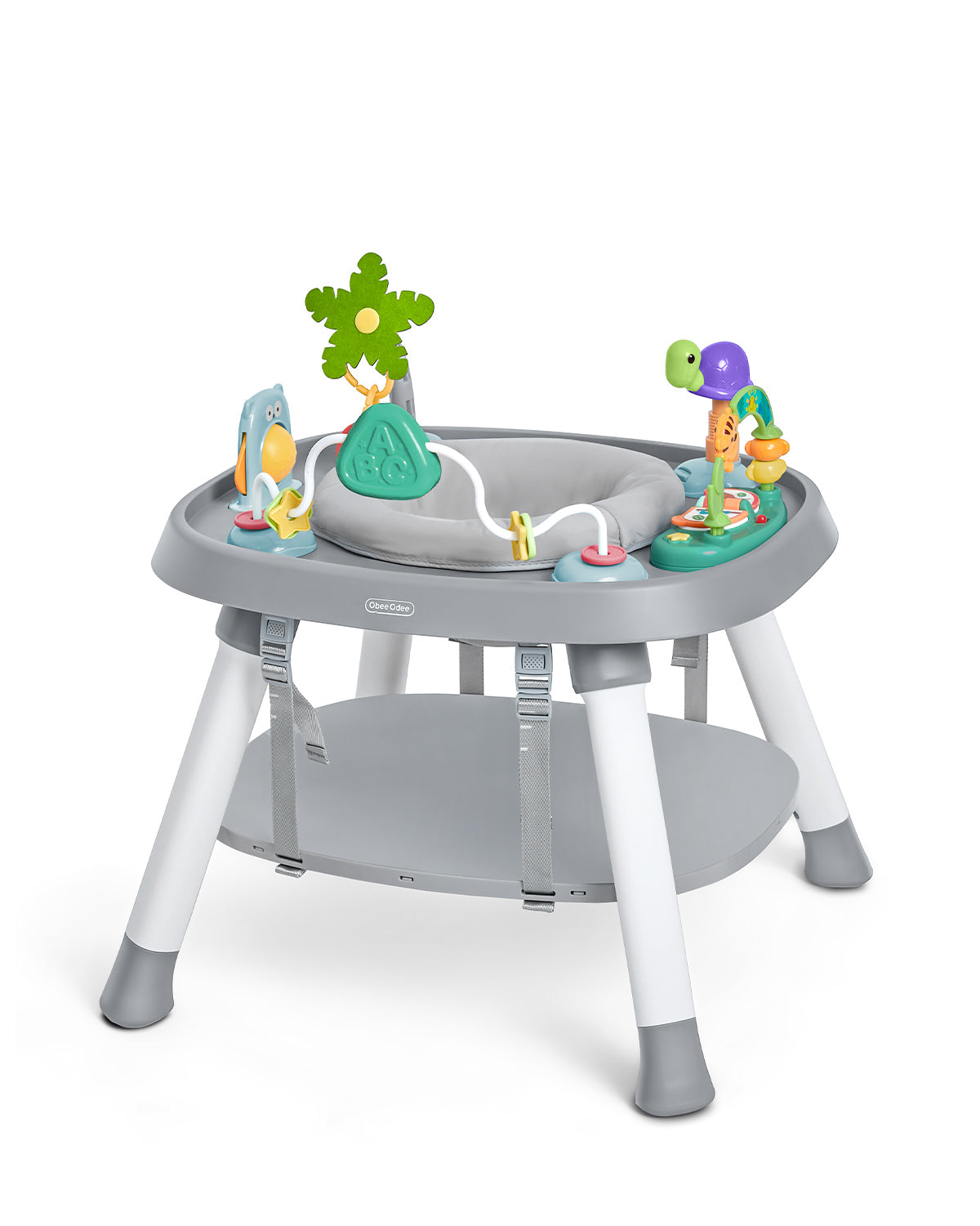 BabyBond 3-in-1 Baby Activity Center, Baby Jumper Activity Center with 360 ° Rotatable and Toys, Baby Standing Activity Center for Nursery